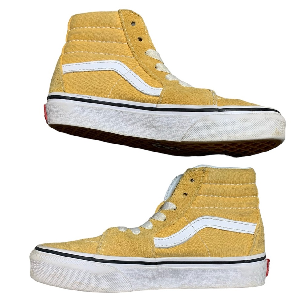 Vans Sk8 Hi Classic Yellow Suede High Top Sneakers Kids Size 12 Toddler